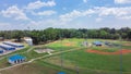 Large multi-field baseball complex with batting cages, baseball and softball fields, comfortable stadium seating in Richland,