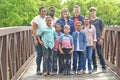 Large Multi-Racial Family, Adoption, Foster Care Royalty Free Stock Photo