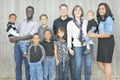 Large Multi Racial Family Royalty Free Stock Photo