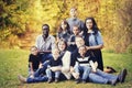 Large Multi Racial Family