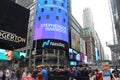 NASDAQ AND STEPHENSON HARWOOD AT TIME SQUARE IN NEW YORK CITY USAWFW Royalty Free Stock Photo