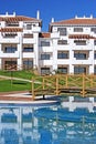 Large, new apartments on spanish urbanisation Royalty Free Stock Photo