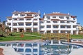 Large, new apartments on spanish urbanisation Royalty Free Stock Photo