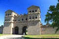 Large North Gate of Roman Town Fortifications at Archaeological Park, UNESCO Site, Xanten, North Rhine-Westphalia, Germany Royalty Free Stock Photo