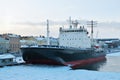 Large nuclear-powered icebreaker.