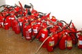 E.ON, Uniper, Surgutskaya GRES-2, Surgut, Russia, 03.06.2015. Scheduled testing of fire extinguishers. Royalty Free Stock Photo