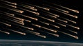 A large number of meteors are flying over the earth, AI