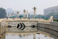 A large number of tourists on Jinshui bridge