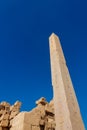 Large obelisk in Karnak temple in Luxor