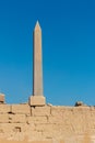 Large obelisk in Karnak temple in Luxor, Egypt Royalty Free Stock Photo