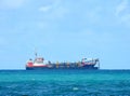 Large Ocean Dredge off Florida`s Coast Royalty Free Stock Photo