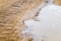 deep puddles Royalty Free Stock Photo