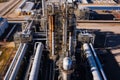 large oil and gas refining enterprise,top view,aerial photography,oil and gas refining concept,economics,energy resources, ecology