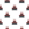 Large oil refinery pattern flat