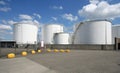 Large Oil Silos Royalty Free Stock Photo