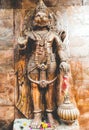 A large old hanuman stone idol Royalty Free Stock Photo