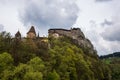 large old house on top of the hill Royalty Free Stock Photo