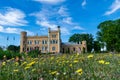 large old house on top of the hill Royalty Free Stock Photo