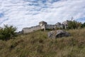 large old house on top of the hill Royalty Free Stock Photo