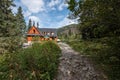 large old house on top of the hill Royalty Free Stock Photo