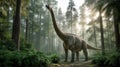 A large Omeisaurus dinosaur Royalty Free Stock Photo