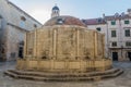 Large Onofrio's Fountain in the old town of Dubrovnik, Croat Royalty Free Stock Photo