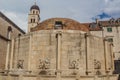Large Onofrio's Fountain in the old town of Dubrovnik, Croat Royalty Free Stock Photo