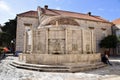 Large Onofrios Fountain. Dubrovnic, Croatia. Circular Springwater Fountain built in 1438.