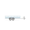 Large open car trailer icon Royalty Free Stock Photo