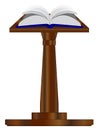 Open Book On Podium Royalty Free Stock Photo