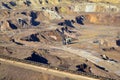 Large open pit mine for excavation and exploitation Royalty Free Stock Photo