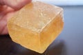 Large Orange Cubic Calcite Crystals for sexuality, creativity & optimism! Bright orange calcite Specimen. Premium Quality. Calcite Royalty Free Stock Photo