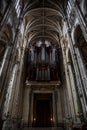 Large organ in a catholic cathedral