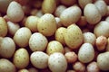 Large organic unpeeled chickpeas for ingredients for dietary and vegan nutrition