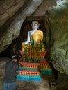 Large ornate Buddha, Tham Hoi, Laos Royalty Free Stock Photo