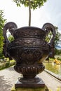 Large ornate garden urn Royalty Free Stock Photo