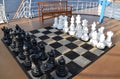 Large outdoor chess board Royalty Free Stock Photo