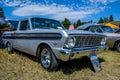 A large outdoor Rev Mountain Car and Bike Show in Lincoln, Montana Royalty Free Stock Photo