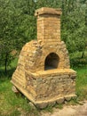 Large outdoors oven. Pirogovo, Kiev, Ukraine Royalty Free Stock Photo