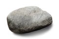 A large oval shaped rock on white background.