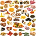 Large page of food collection Royalty Free Stock Photo