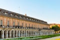 Large palatial building in a garden of Aranjuez, Spain.