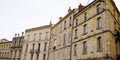 Large panorama view of residential buildings in town of Bordeaux France Aquitaine