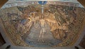 Large panoramic mosaic icon of the Epiphany - the Baptism of the Lord in Jordan Royalty Free Stock Photo