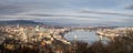 Large Panoramic overview of Budapest Royalty Free Stock Photo