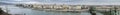 Large Panoramic overview of Budapest on Danube river Royalty Free Stock Photo