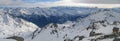 Large panoramic view of the Alps