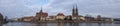 Large panoramic view of the Cathedral of St. John the Baptist located in the Ostrow Tumski district. Wroclaw