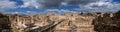 Large panoramic view of Crusader medieval castle at Beit Guvrin-Maresha National Park Royalty Free Stock Photo