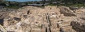 Large panoramic view of Crusader medieval castle at Beit Guvrin-Maresha National Park Royalty Free Stock Photo